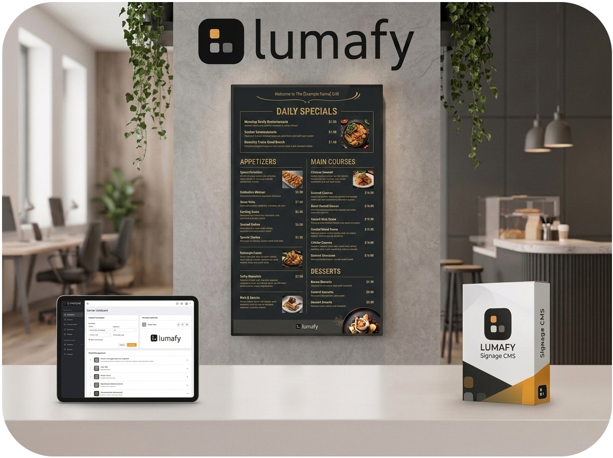 lumafy Content Management System - 1 screen, monthly
