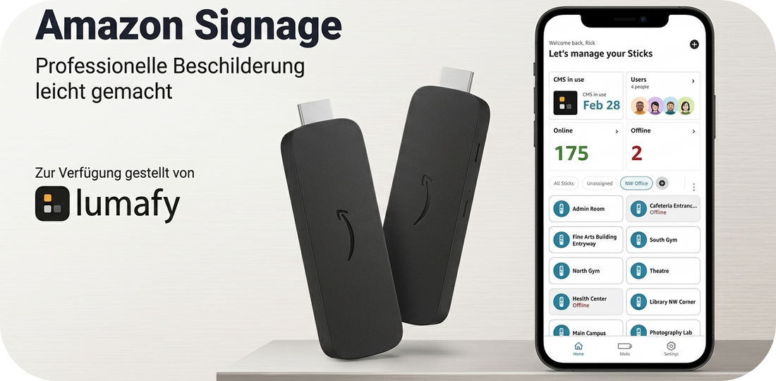 Warum der Amazon Signage Stick gerade jetzt für Händler relevant ist